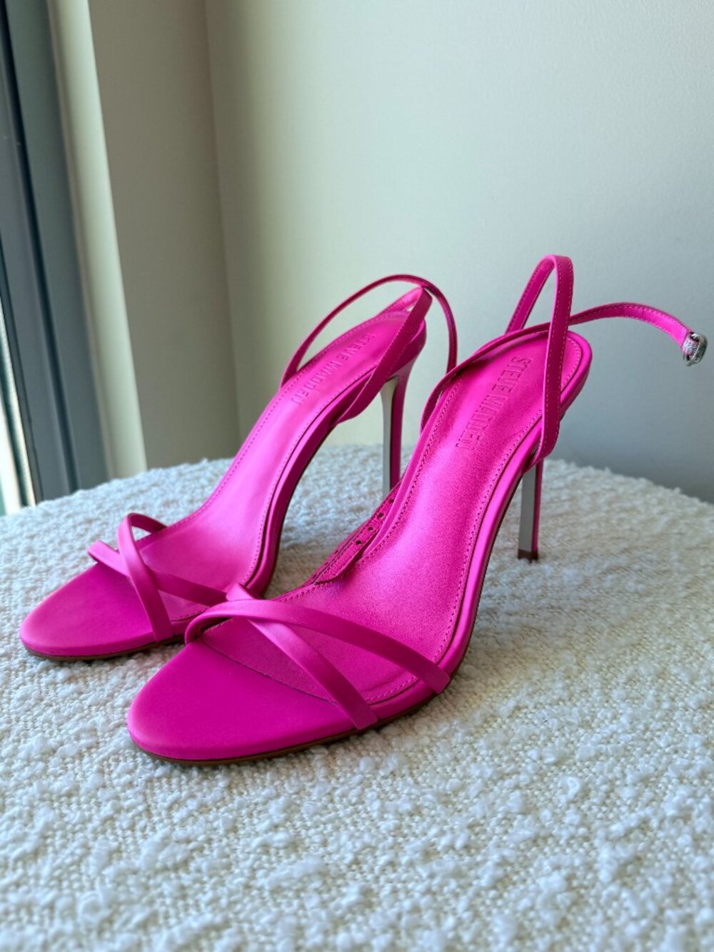 Hot Pink Strappy Steve Madden Heel
